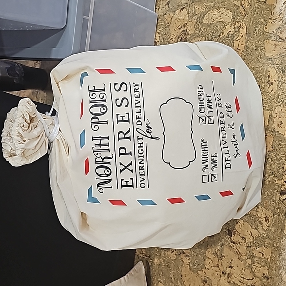 North Pole Express Santa Bags